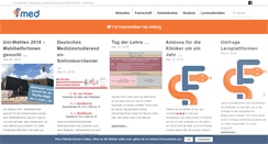 Desktop Screenshot of fachschaftmedizin.de