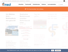Tablet Screenshot of fachschaftmedizin.de